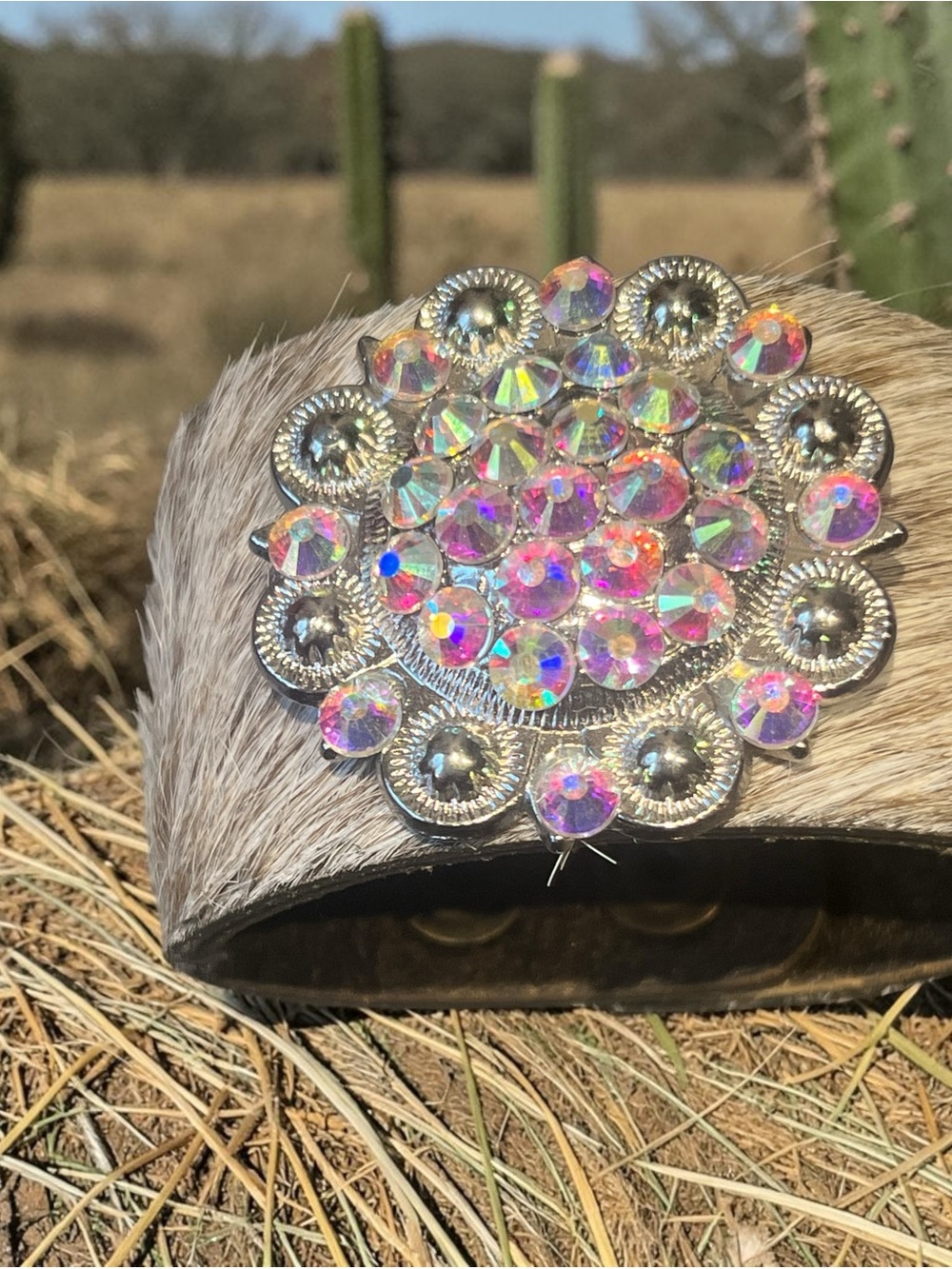 NEW Keep it Gypsy Aurora Crystal Concho Hair Cuff - Iridescent Rhinestone